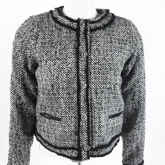Lands' End Kids Cardigan Sweater Large 10-12 Tweed - Picture 1 of 6